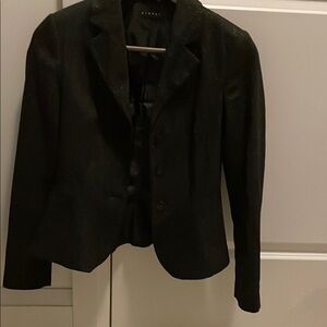 Sisley Dark Grey Part-Wool Blazer Jacket